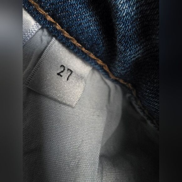 Vervet Medium Wash Distressed Ankle Kick Flare Jeans Size 27 FORGET RAW STEP Hem - Picture 7 of 11